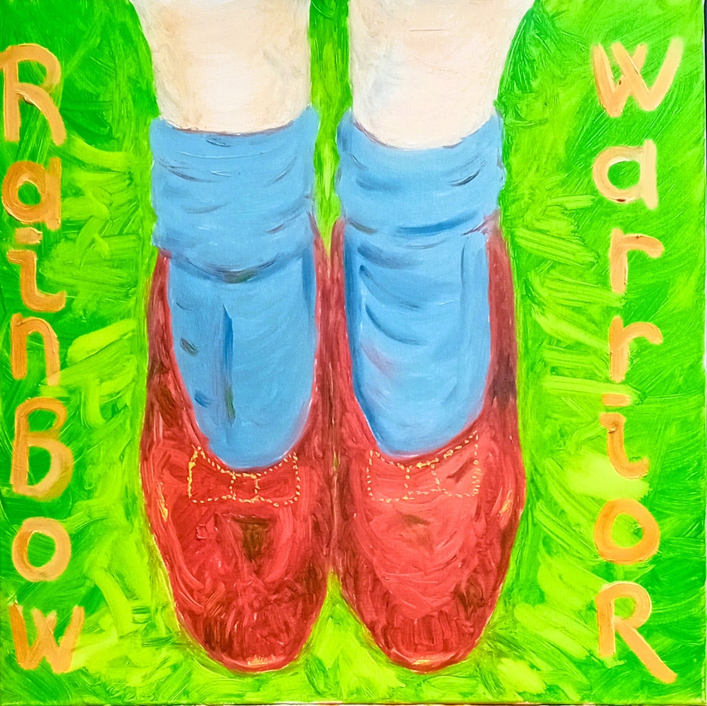 "OZ" | Original Ruby Slippers Pop Art Canvas by Lau Costantini
