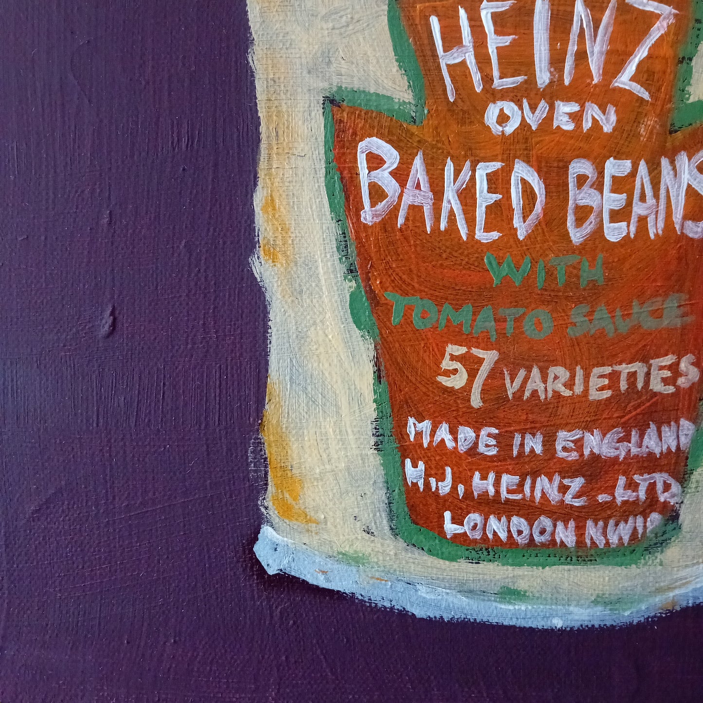 "HOW MANY BEANS!" | Original Baked Beans Pop Art Canvas by Lau Costantini