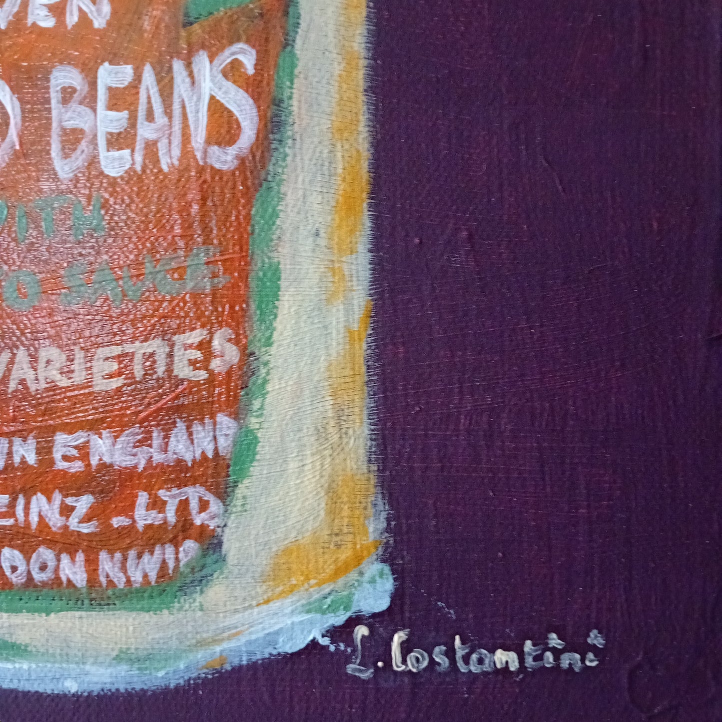 HOW MANY BEANS!-Pop Art Baked Beans Print on Canvas