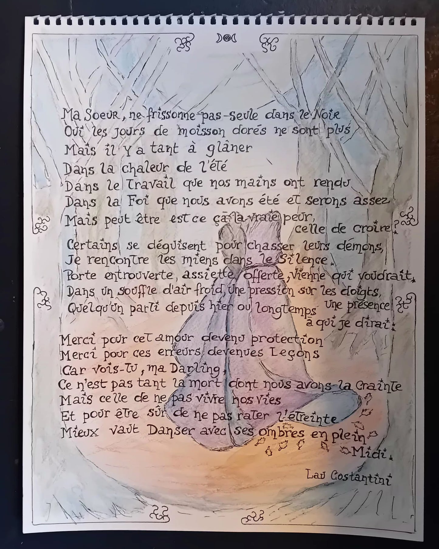 "ANCETRES!" | Illustration originale de la Roue de l'année par Lau Costantini