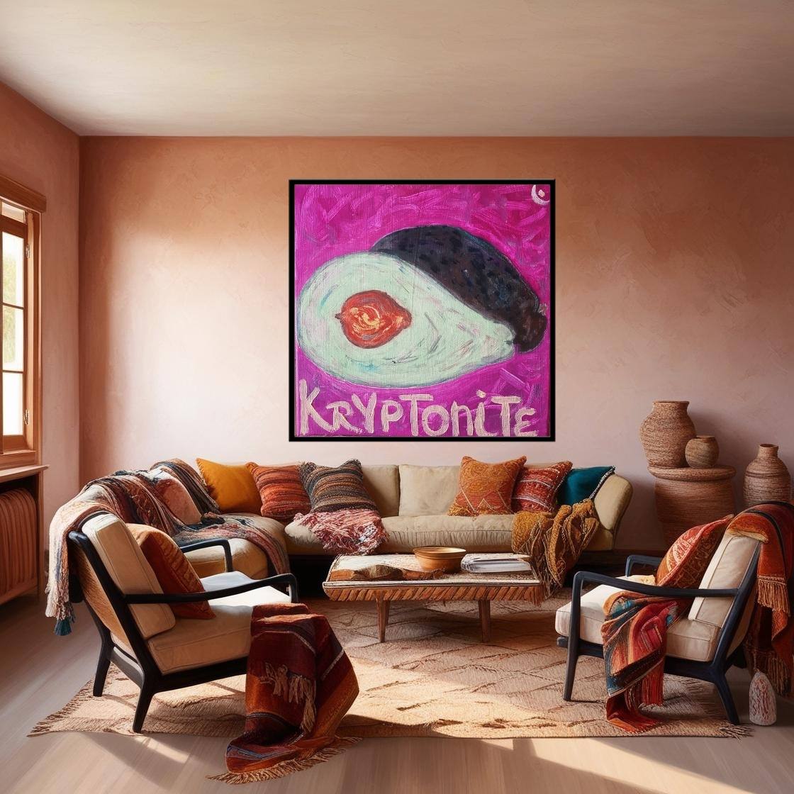 AVO! Pop Art Avocado Print on Canvas