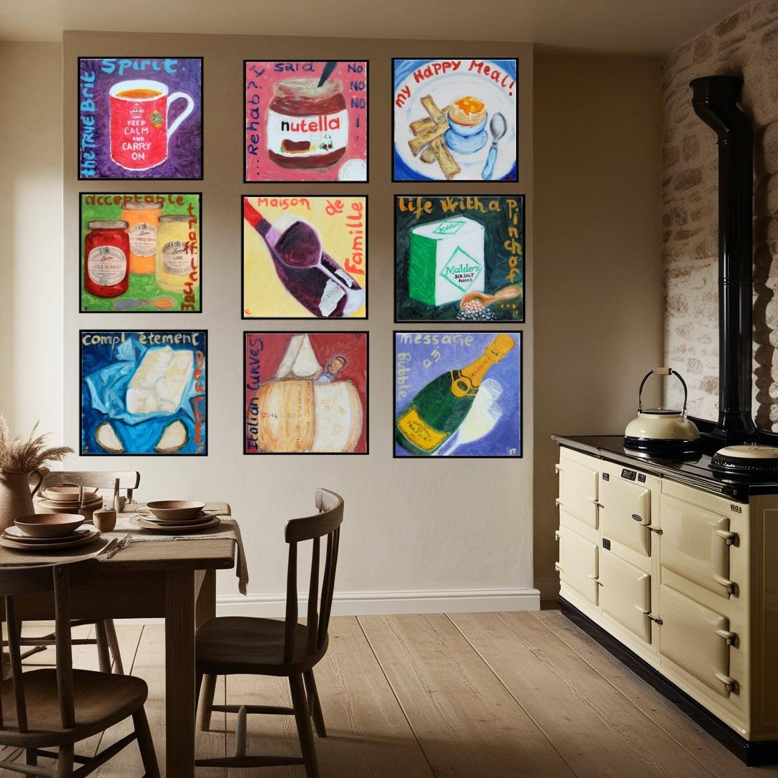 CHAMP! Pop Art Champagne Print on Canvas