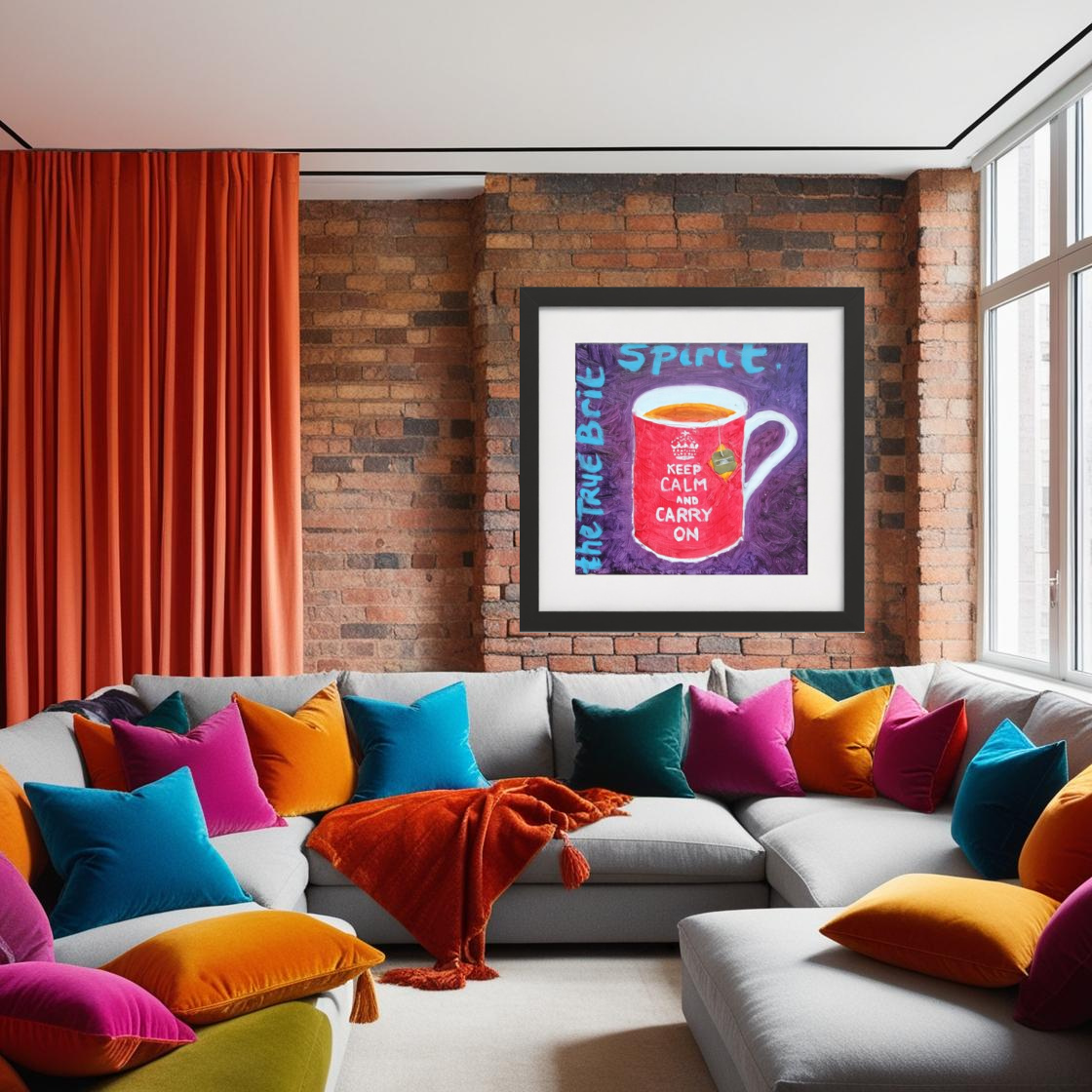 BRIT! Pop Art Keep Calm Print on Paper