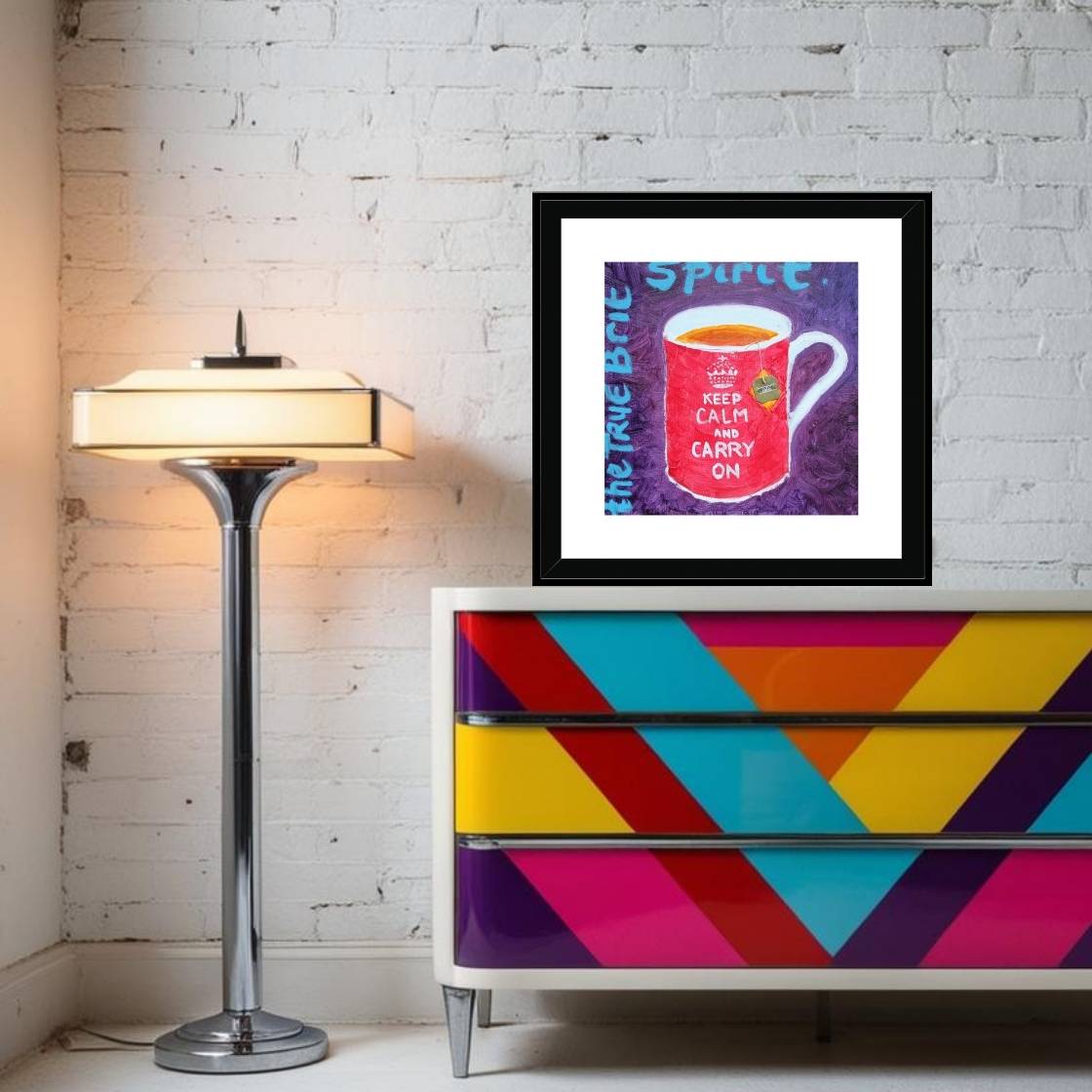 BRIT! Pop Art Keep Calm Print on Paper