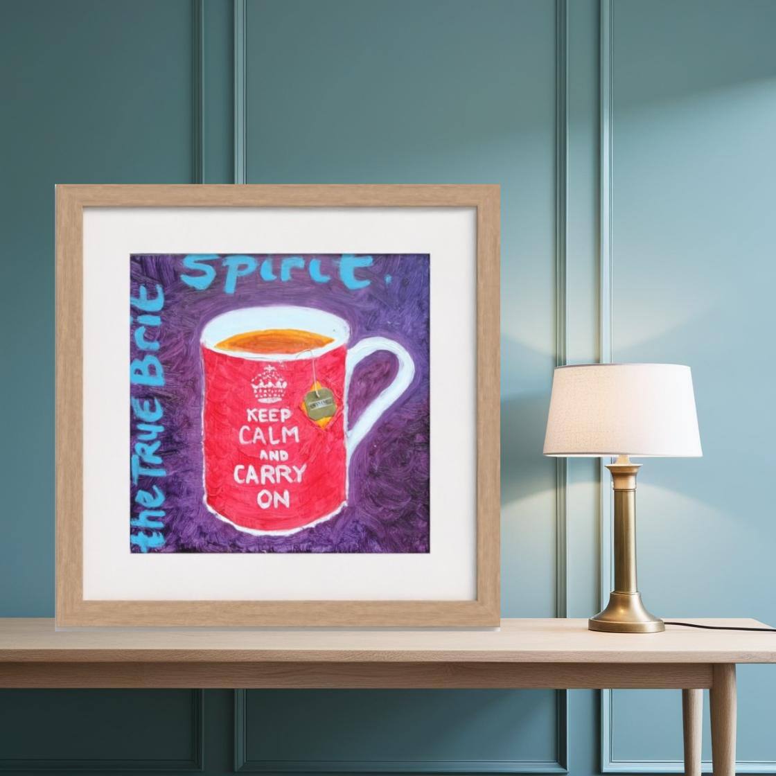 BRIT! Pop Art Keep Calm Print on Paper