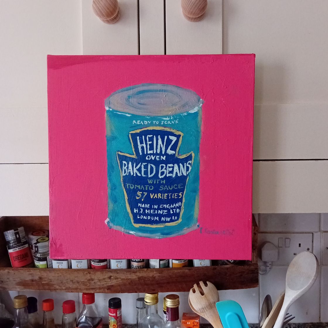 "OLD BEAN!" | Original Baked Beans Pop Art Canvas by Lau Costantini