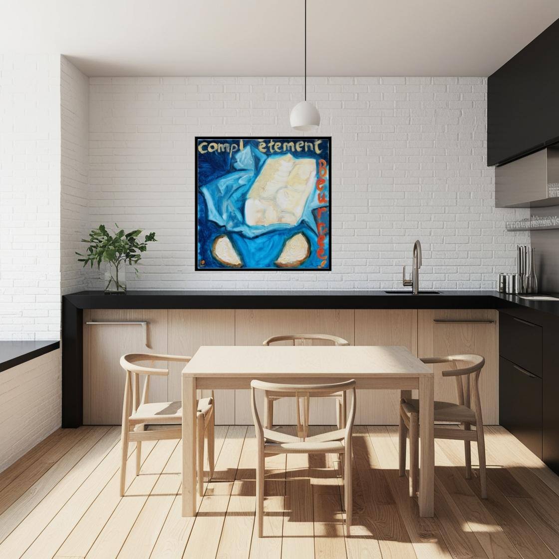 Big Butter Art Print in minimalist Kitchen-PopArtLau17
