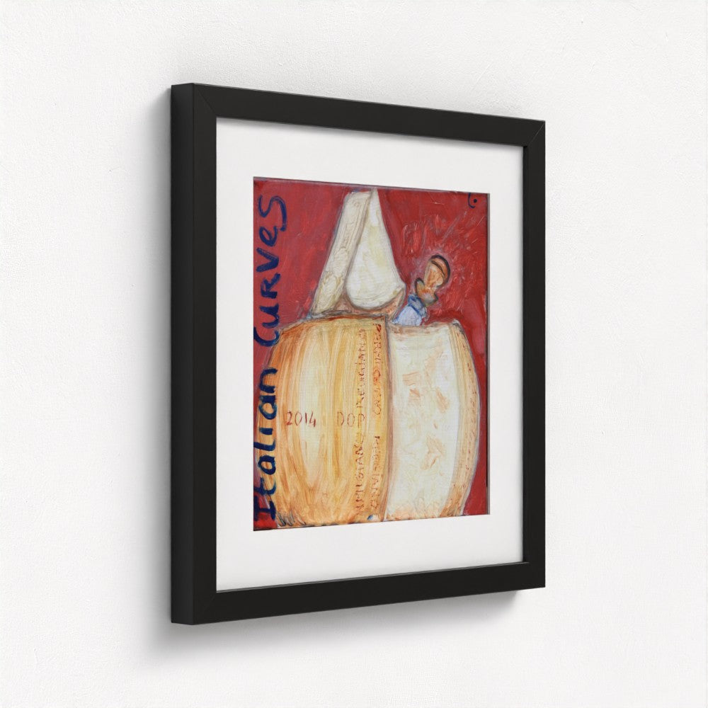 CURVES! Pop Art Parmiggiano Print on Paper