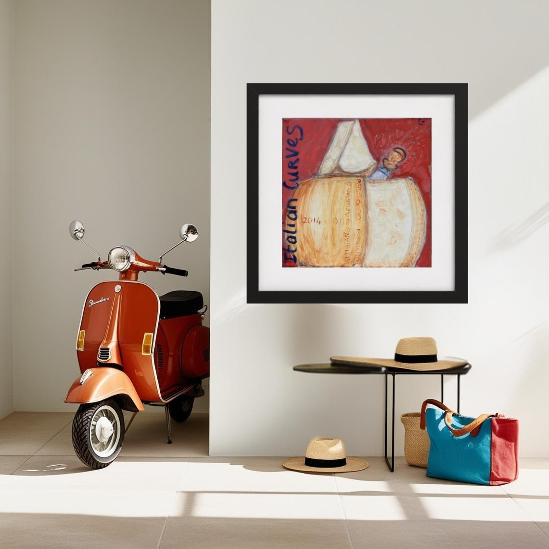 CURVES! Pop Art Parmiggiano Print on Paper