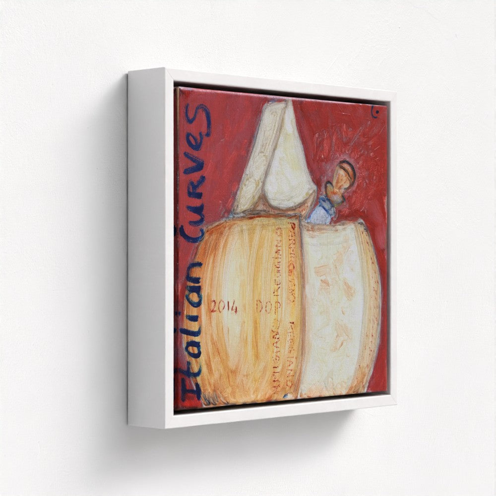 CURVES! Pop Art Parmiggiano Print on Canvas