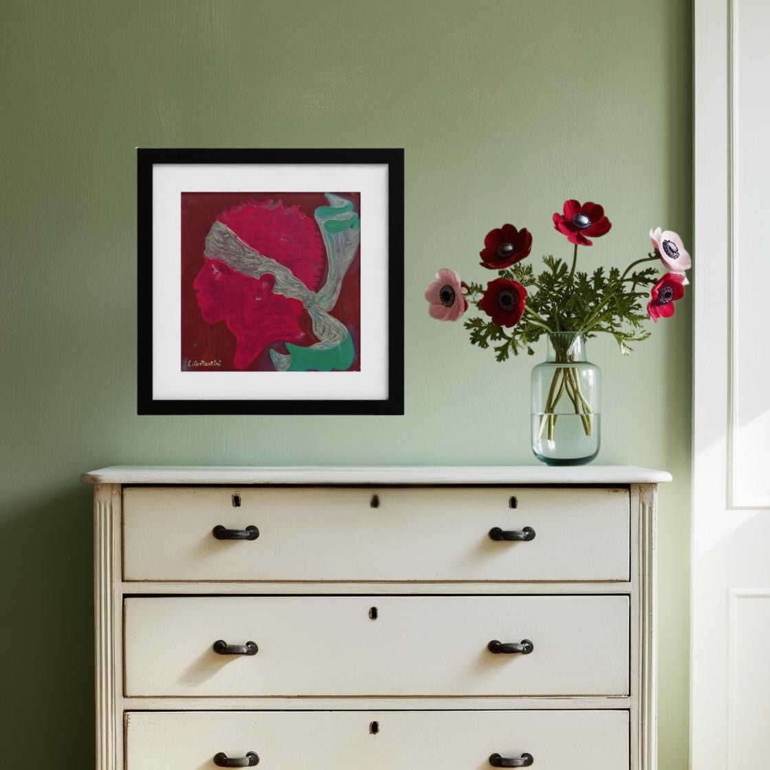 NAPOLI!- Corsica Flag Pop Art Print on Paper | Art by Lau Costantini