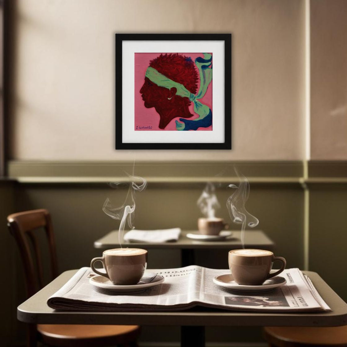 MOROSAGLIA!- Corsica Flag Pop Art Print on Paper | Art by Lau Costantini