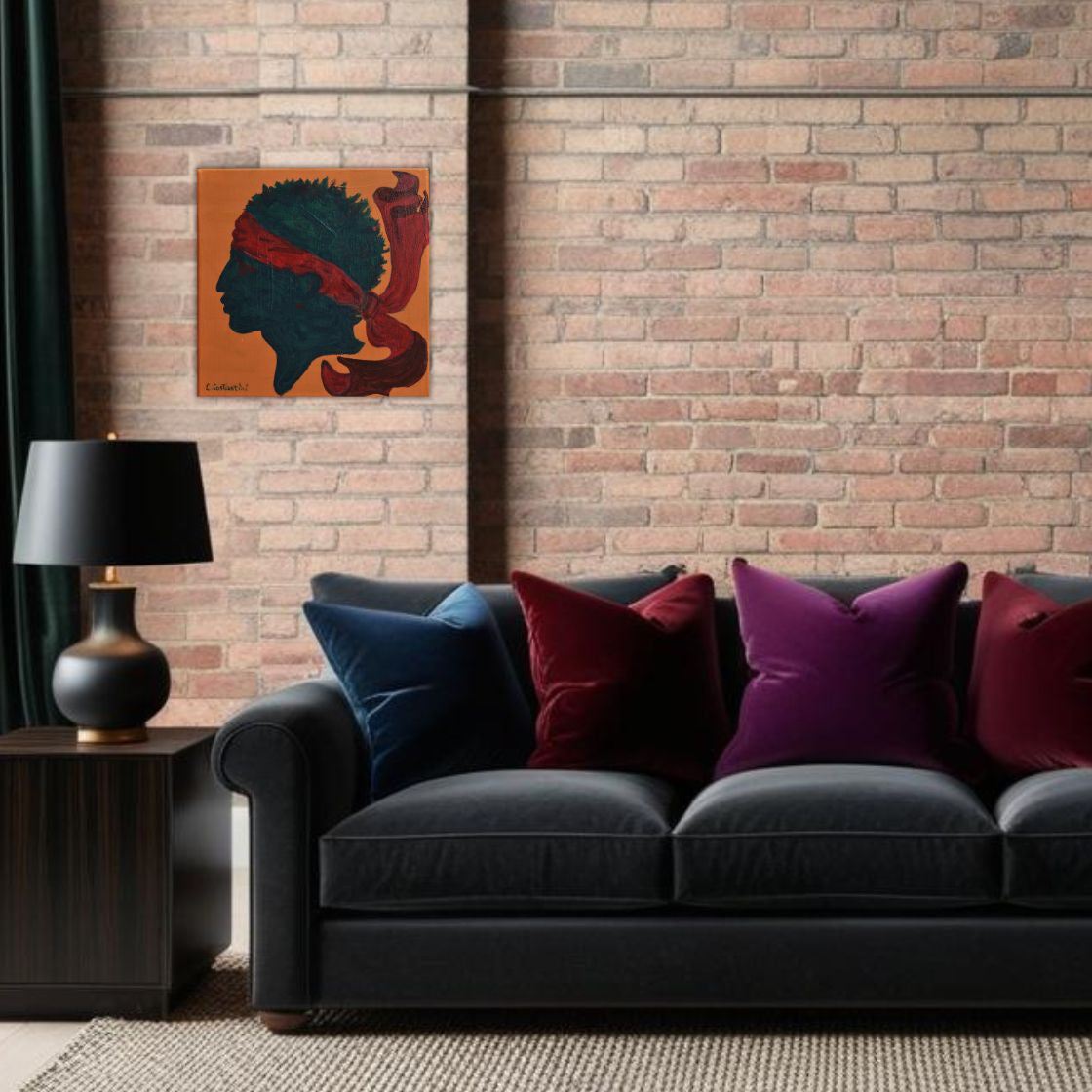 ISULA ROSSA!- Corsica Flag Pop Art Print on Canvas | Art by Lau Costantini