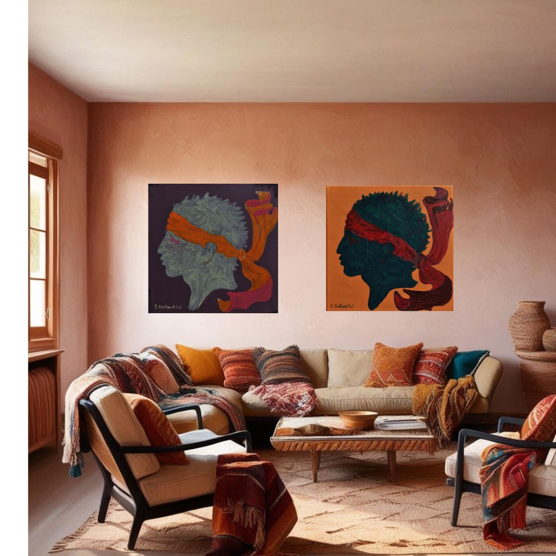 CORTI!- Corsica Flag Pop Art Print on Canvas | Art by Lau Costantini