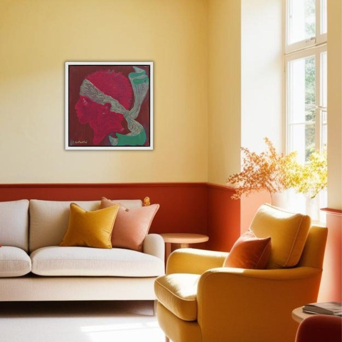 NAPOLI!- Corsica Flag Pop Art Print on Canvas | Art by Lau Costantini