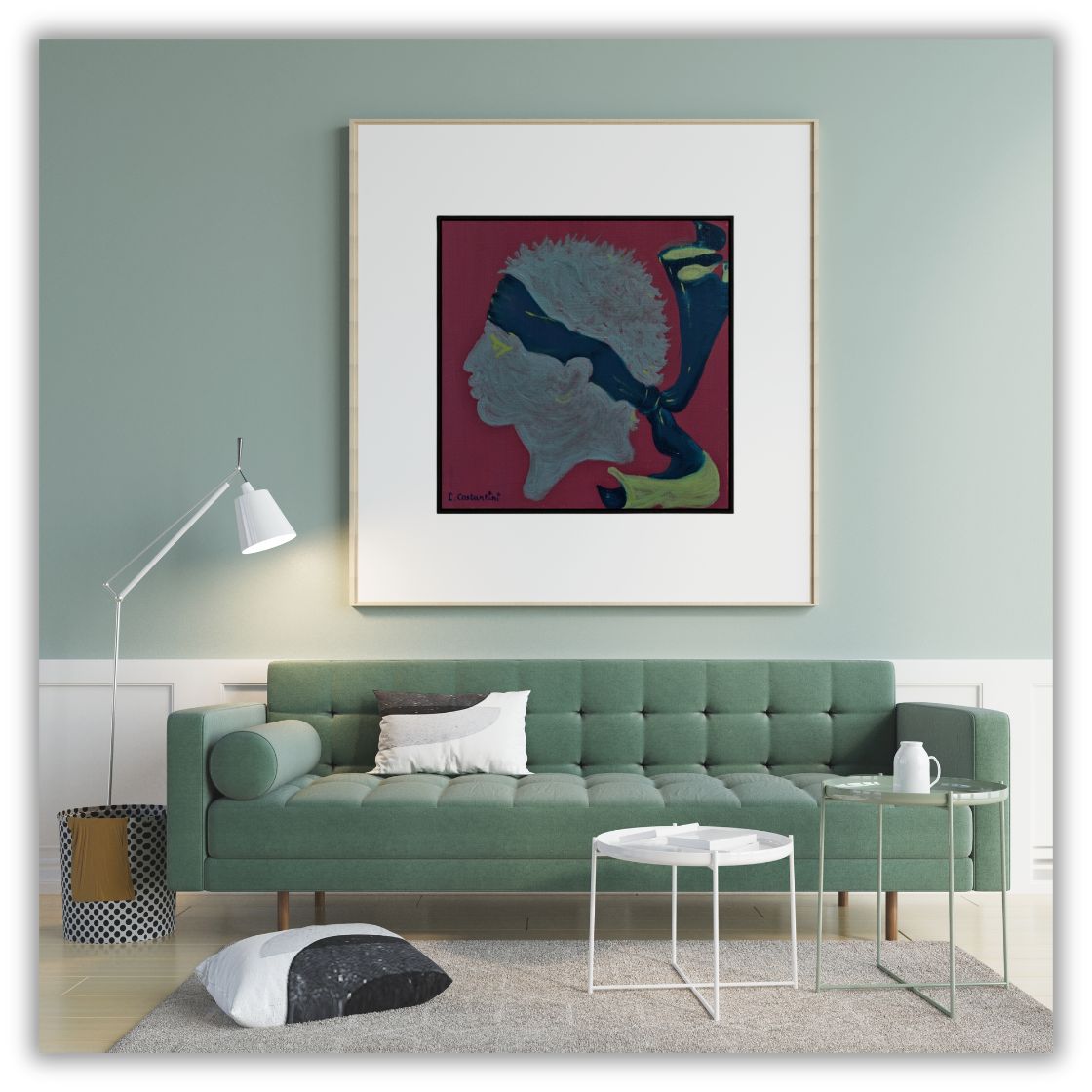 LONDON!- Corsica Flag Pop Art Print on Canvas | Art by Lau Costantini