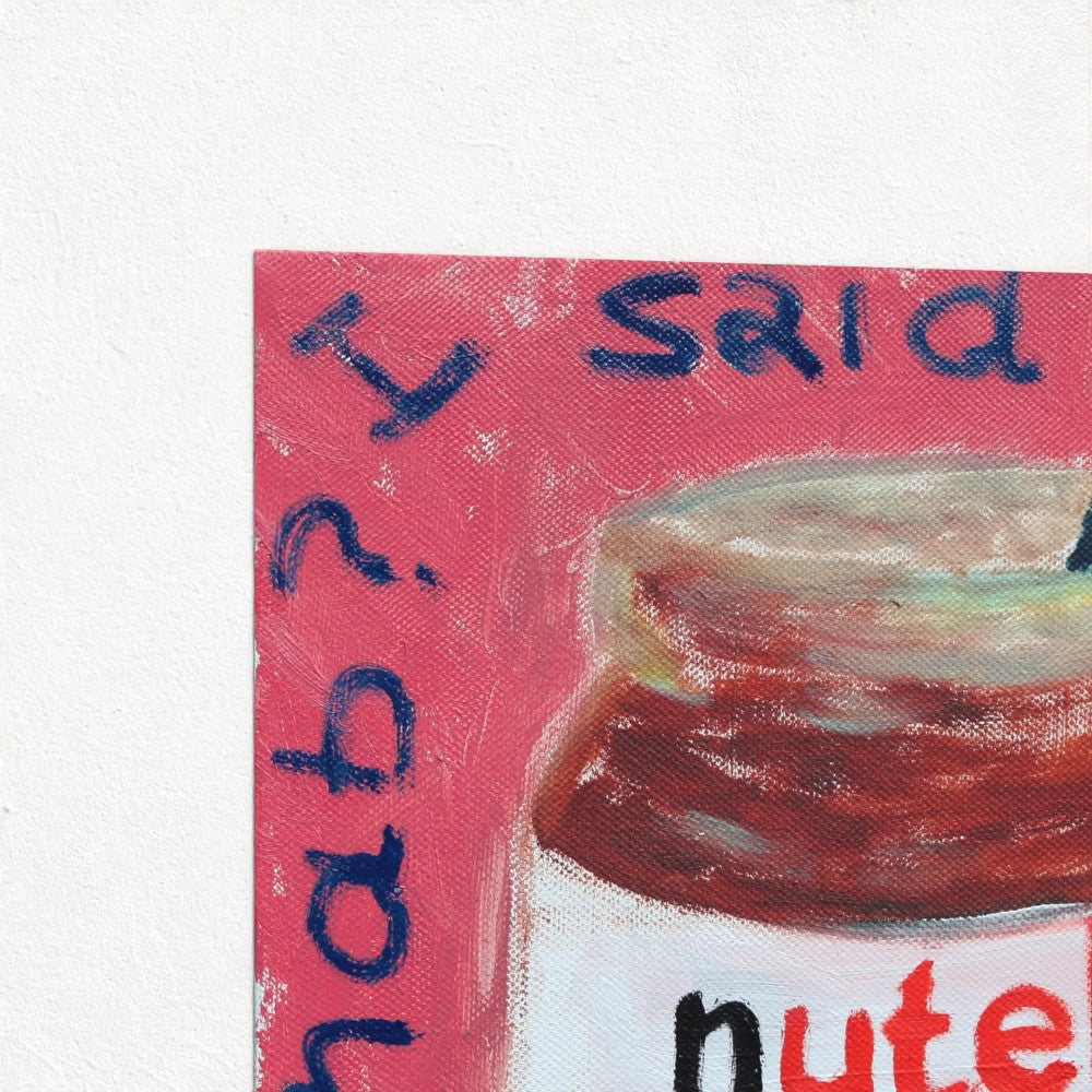 Top Corner of Nutella and Amy Winehouse Paper Print -PopArtLau17