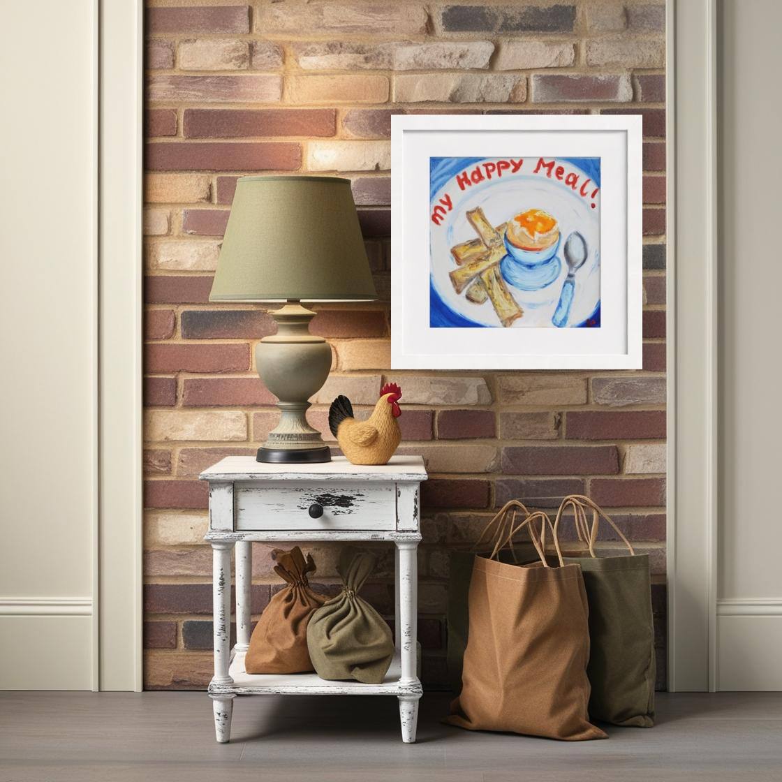 MEAL! Pop Art Egg Print on Paper