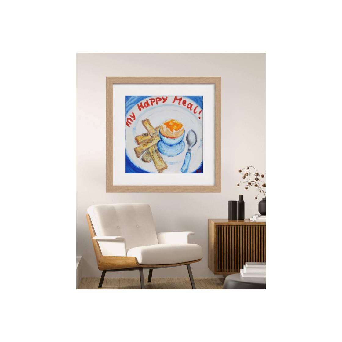 MEAL! Pop Art Egg Print on Paper