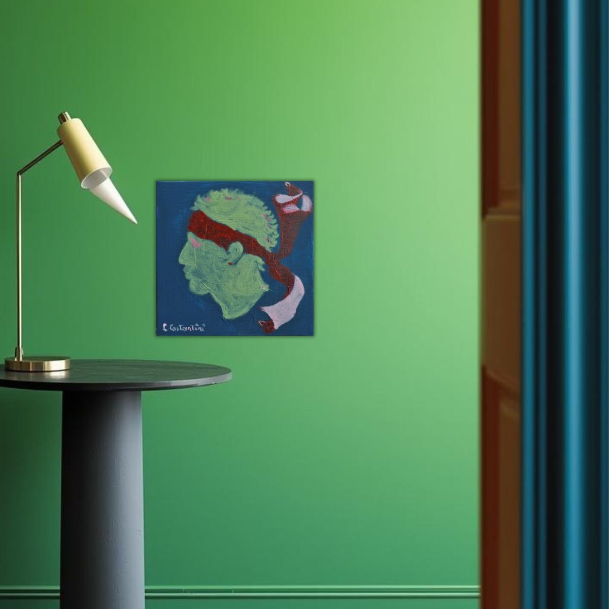 "CORSICA!" | Original Corsica Flag Pop Art Canvas by Lau Costantini
