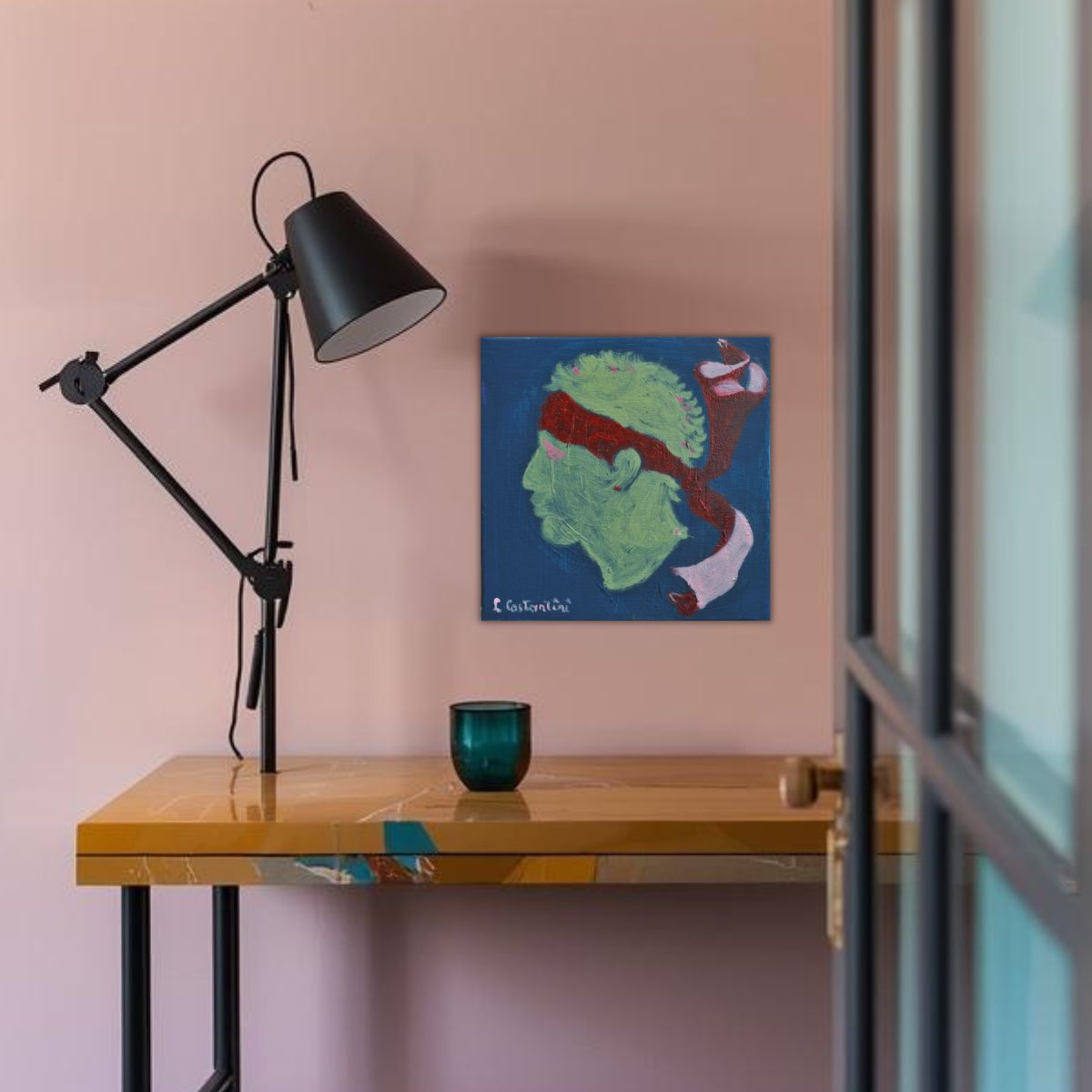 "CORSICA!" | Original Corsica Flag Pop Art Canvas by Lau Costantini