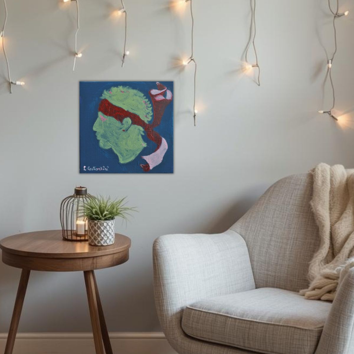 "CORSICA!" | Original Corsica Flag Pop Art Canvas by Lau Costantini