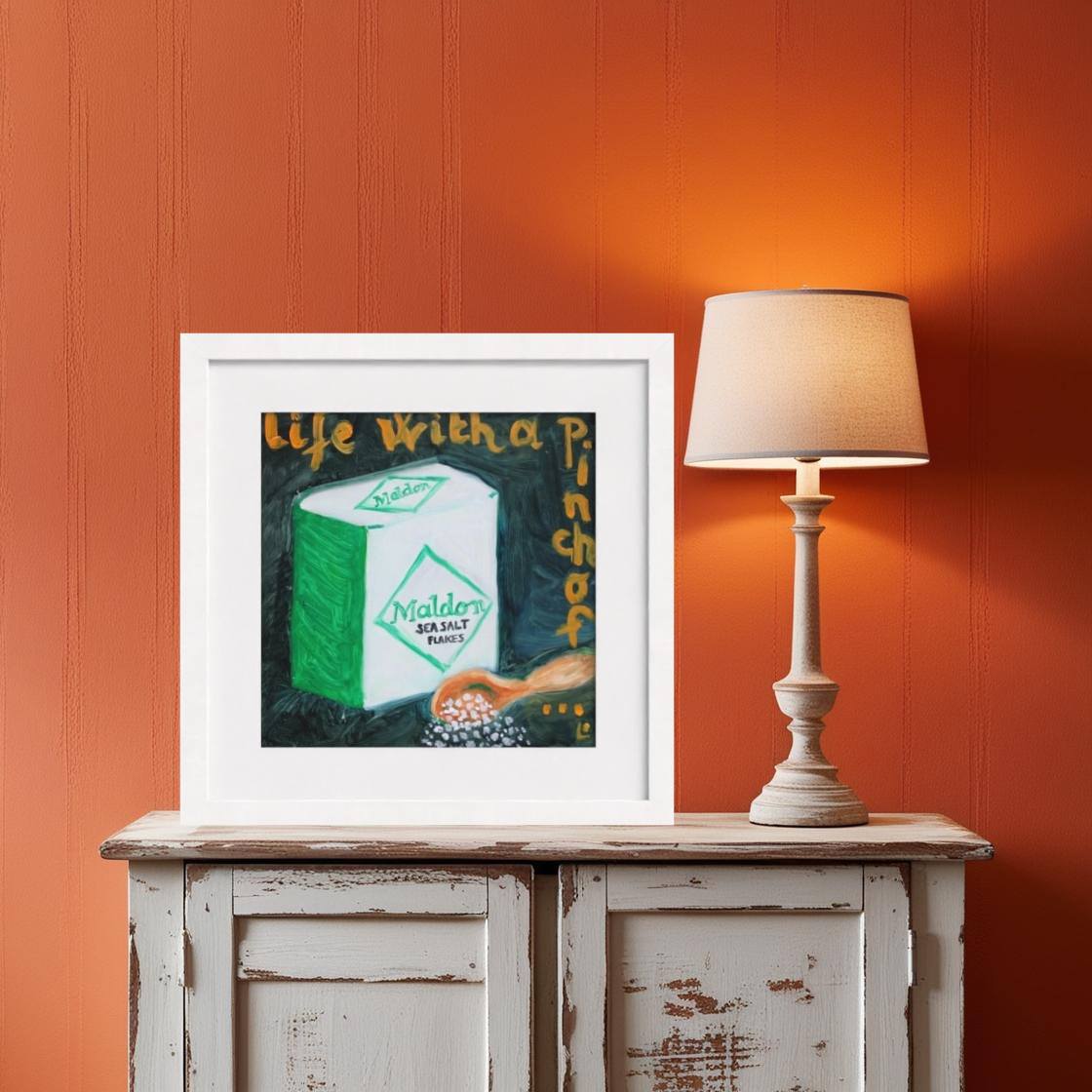 PINCH! Pop Art Maldon Salt Print on Paper