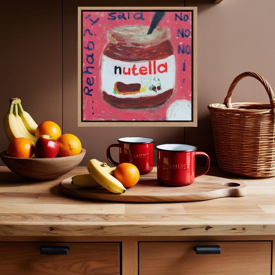 REHAB! - Impression Pop Art Nutella sur toile