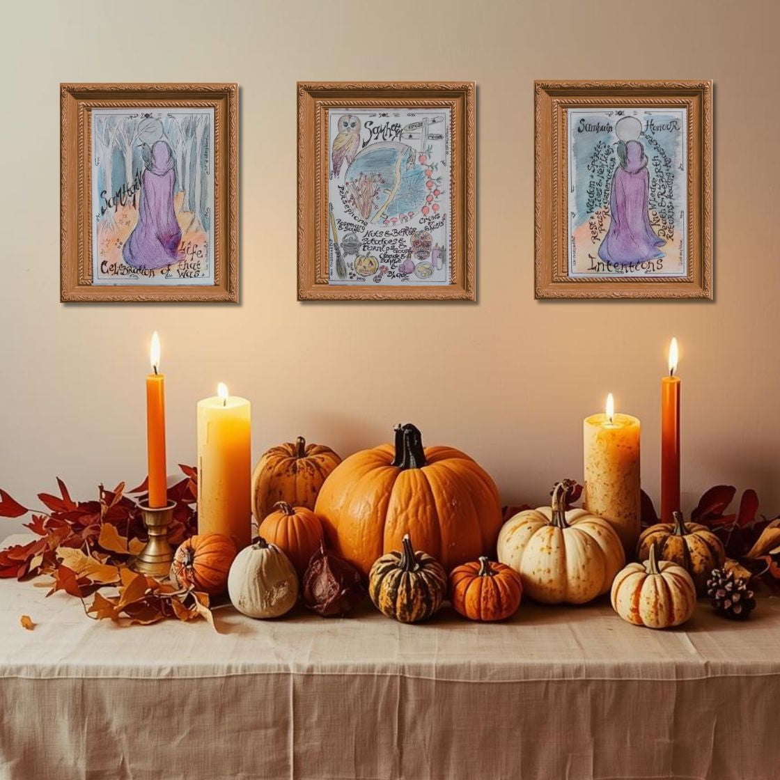 "RAMASSER!" | Illustration originale de la Roue de l'année par Lau Costantini