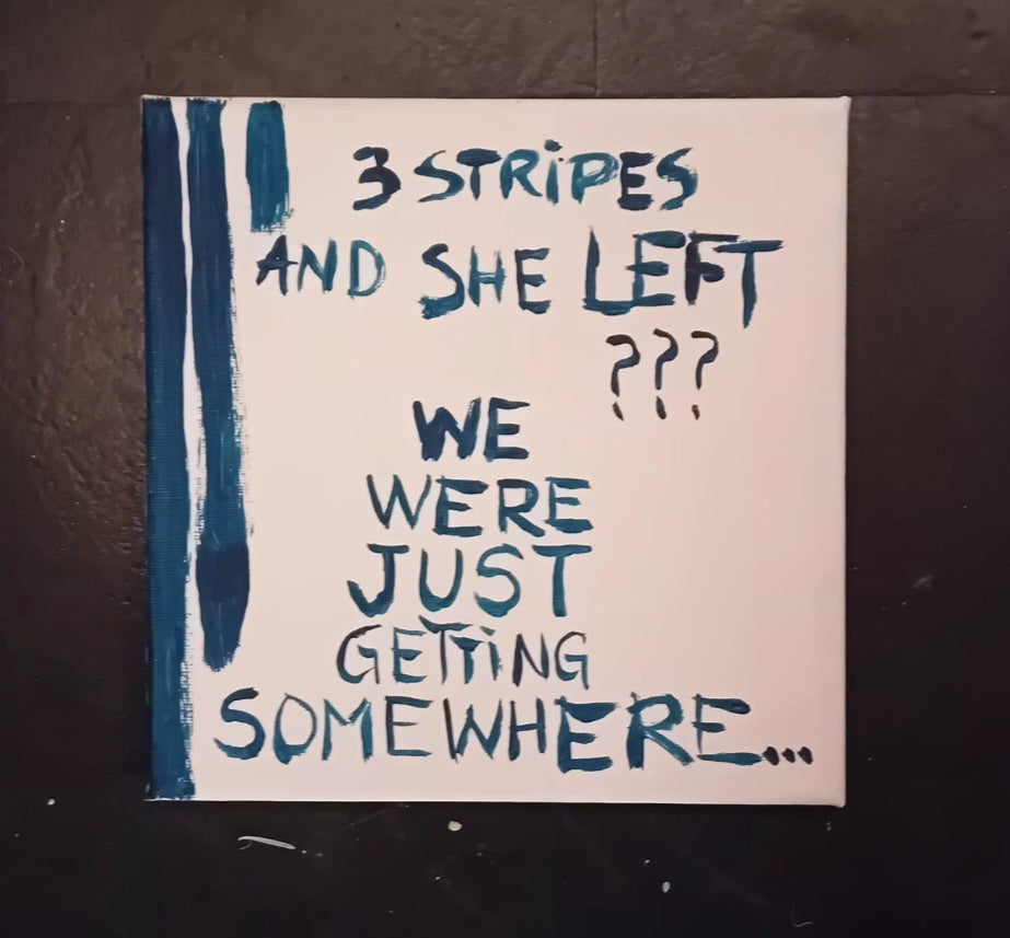 DITCHED! - Original Hand-Painted Canvas Art | Studio Unsupervised Collection | 20x20cm