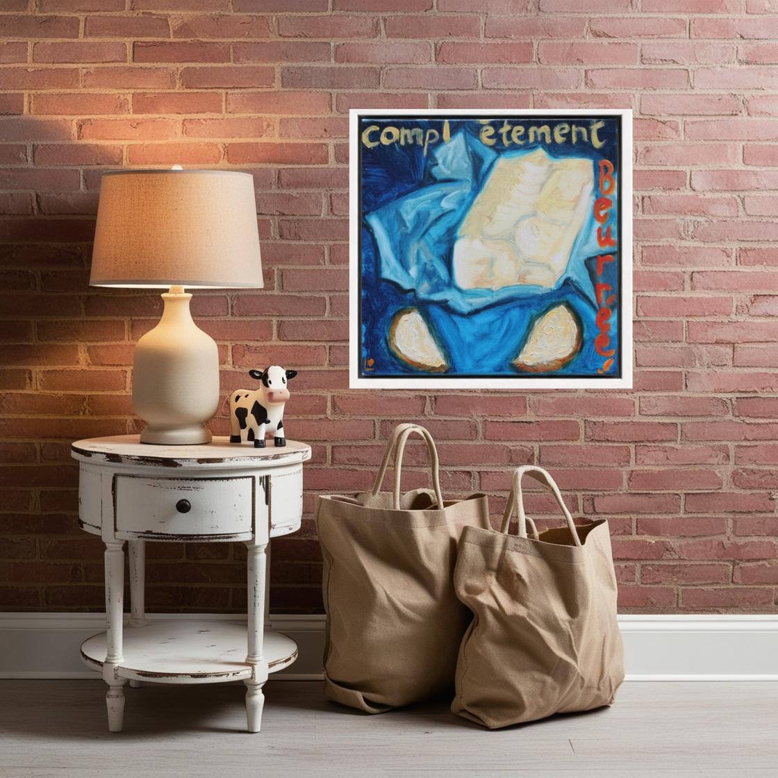 TOASTED!-Pop Art Butter Print on Canvas