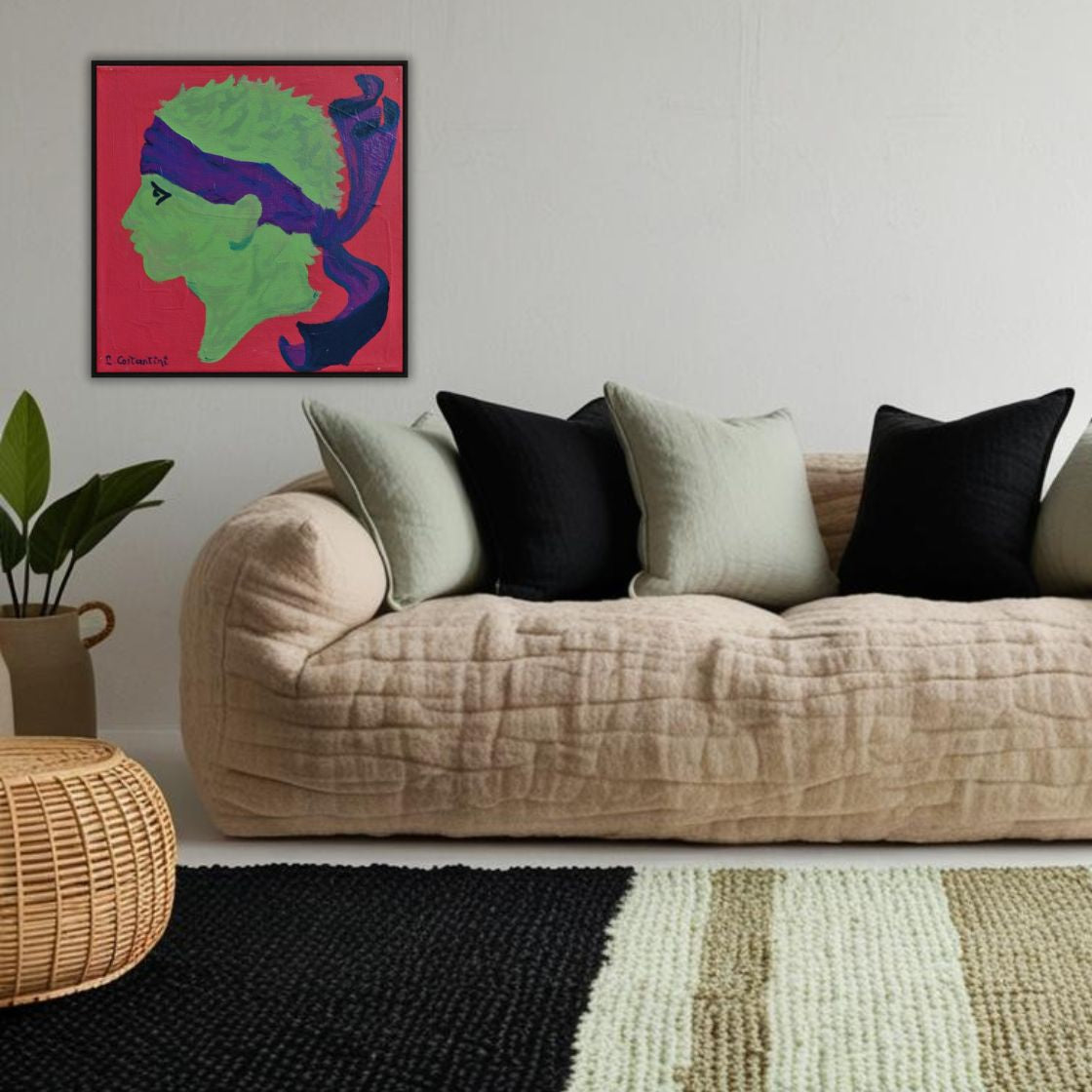 CASABIANCA!- Corsica Flag Pop Art Print on Canvas | Art by Lau Costantini