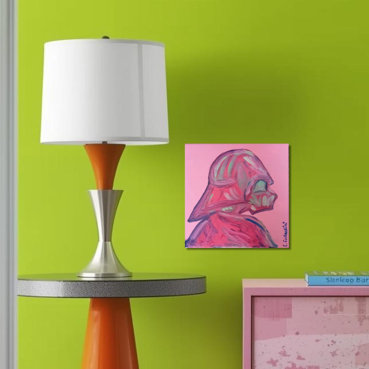 "VADER!" | Original Star Wars Profile Pop Art Canvas by Lau Costantini