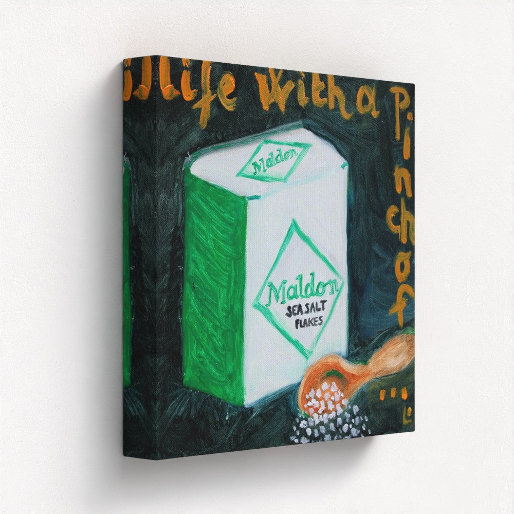 PINCH! Pop Art Maldon Salt Print on Canvas