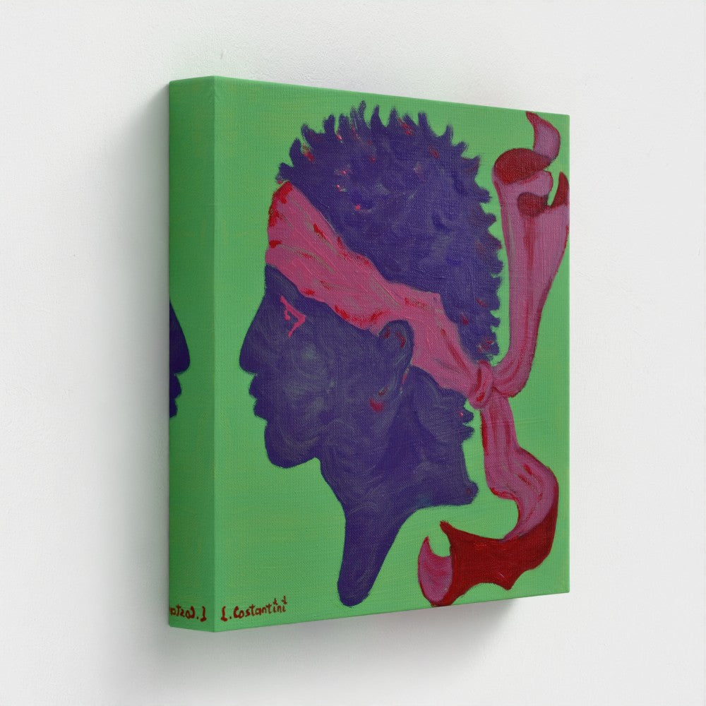 ORREZZA!- Corsica Flag Pop Art Print on Canvas | Art by Lau Costantini