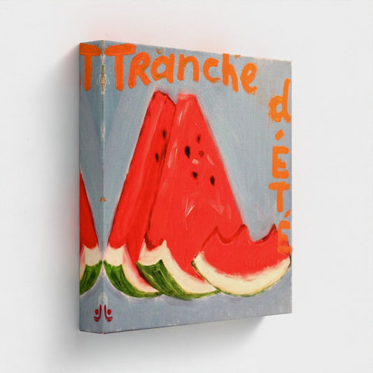 MELON! Canvas Print — Watermelon Slice, “Summer Slice”