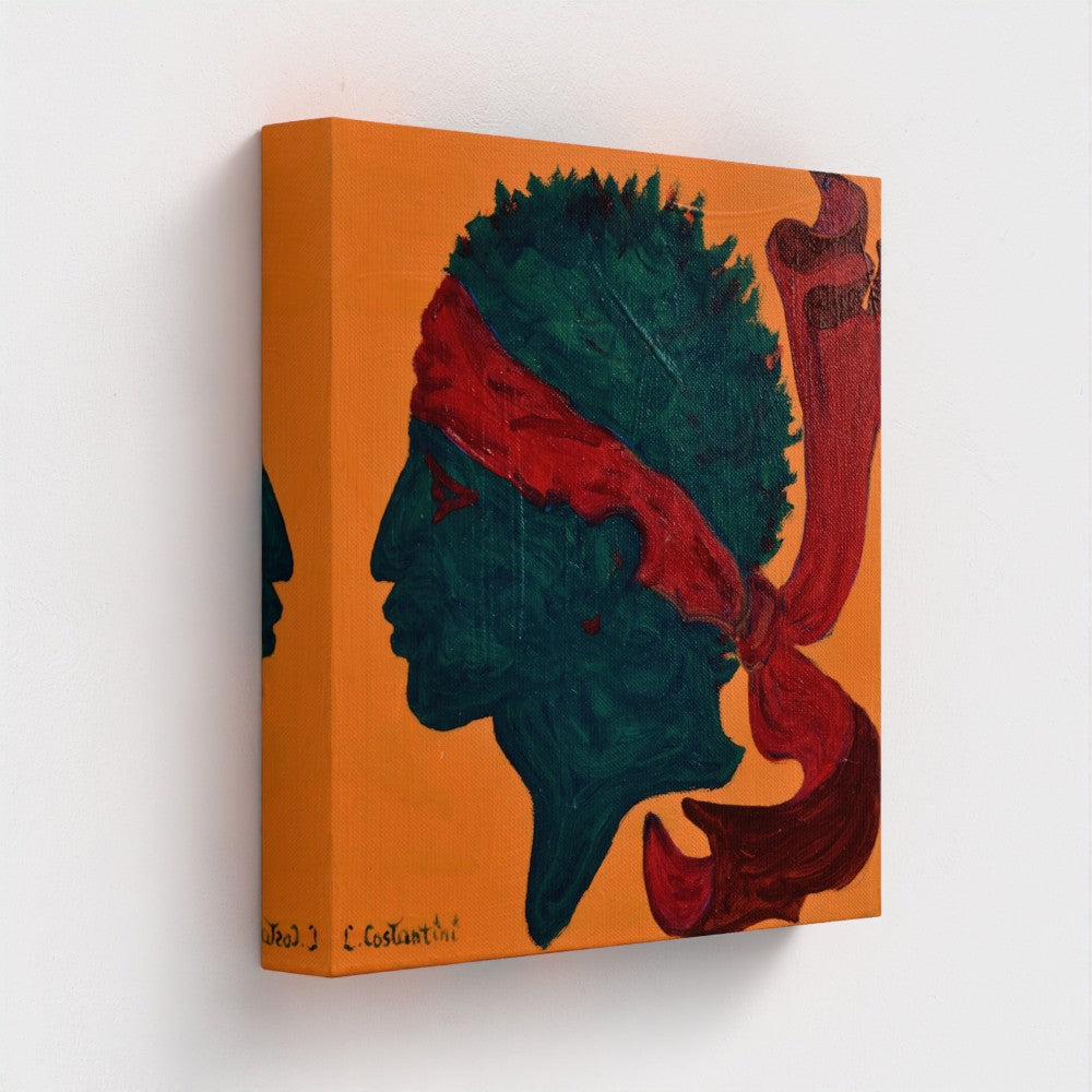 ISULA ROSSA!- Corsica Flag Pop Art Print on Canvas | Art by Lau Costantini