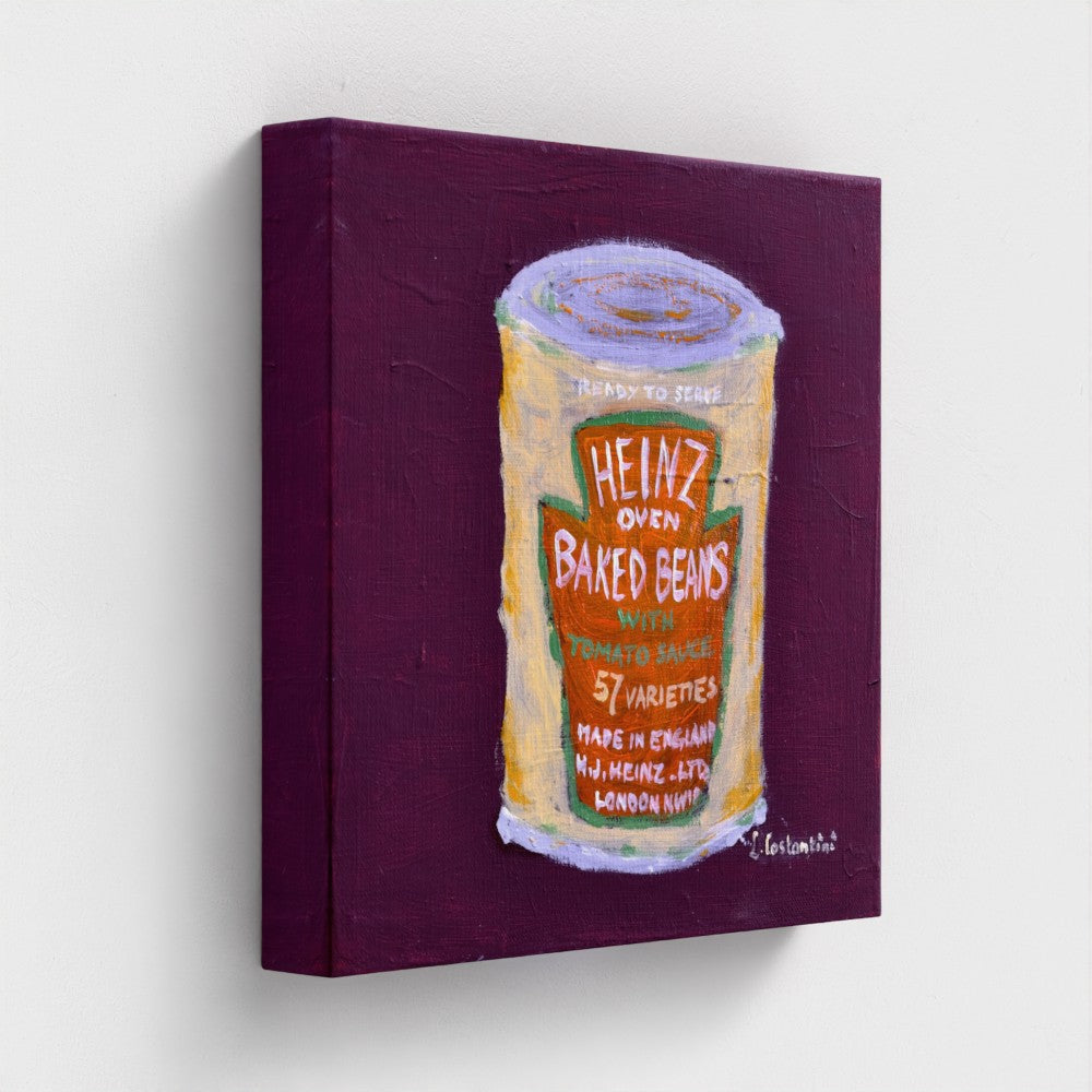 HOW MANY BEANS!-Pop Art Baked Beans Print on Canvas