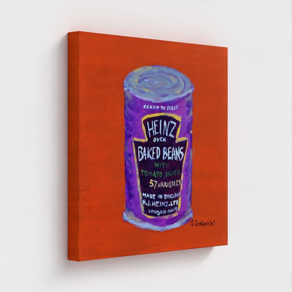FULL OF BEANS!-Pop Art Baked Beans Print on Canvas
