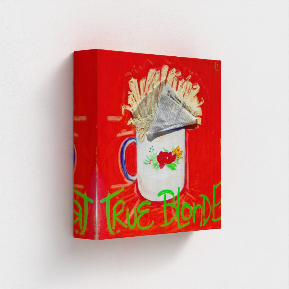 "BLONDE"! Pop Art French Fries Print on Paper