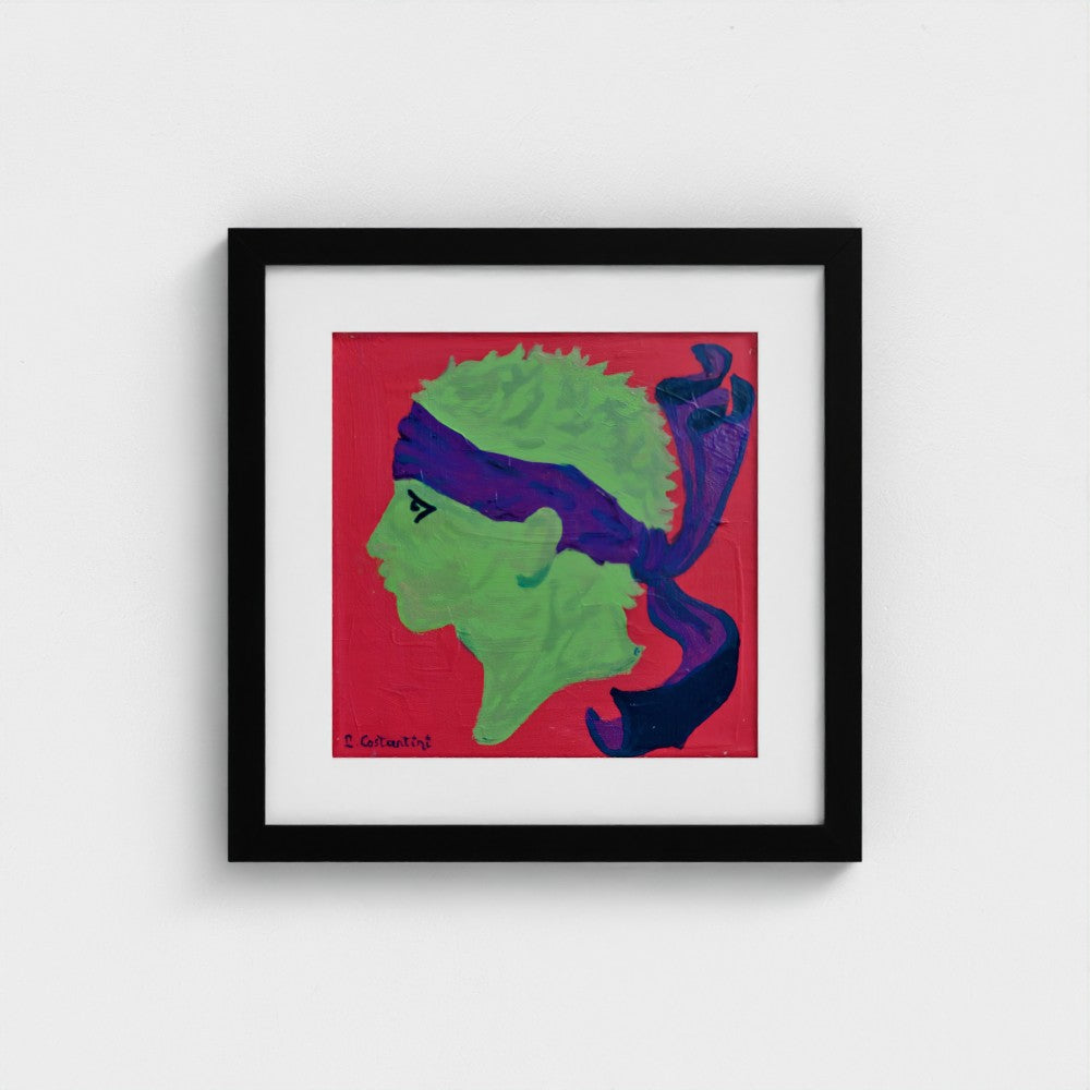 CASABIANCA!- Corsica Flag Pop Art Print on Paper| Art by Lau Costantini