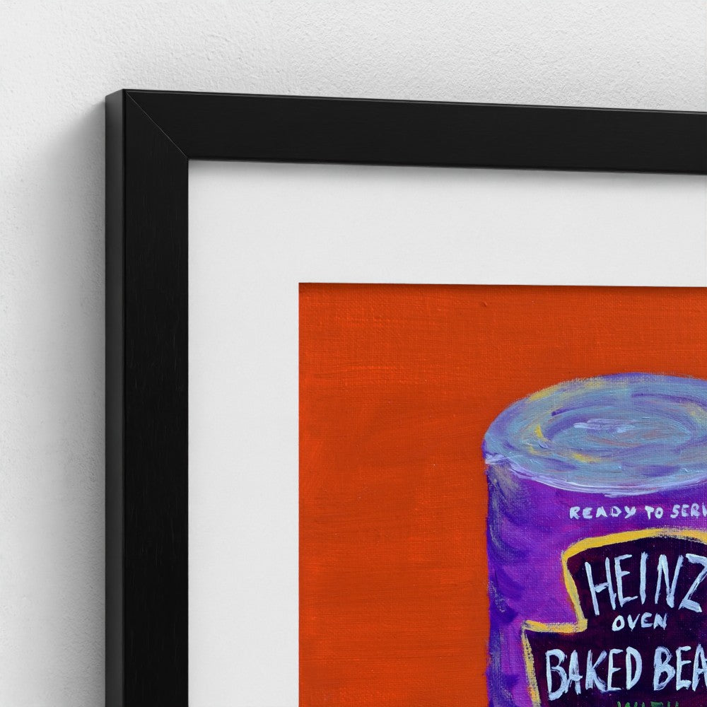 FULL OF BEANS!-Pop Art Baked Beans Print on Paper