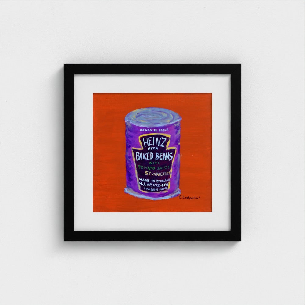 FULL OF BEANS!-Pop Art Baked Beans Print on Paper