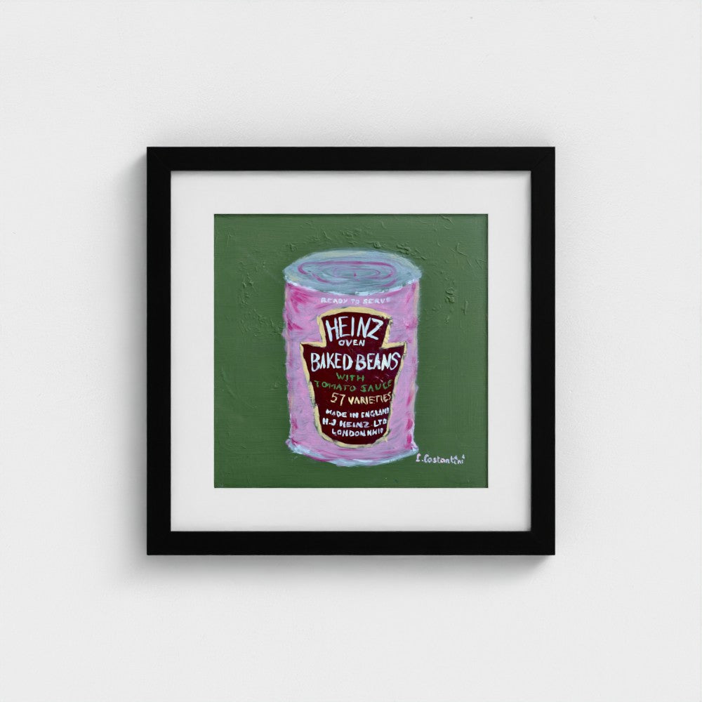 SPILL THE BEANS!-Pop Art Baked Beans Print on Paper