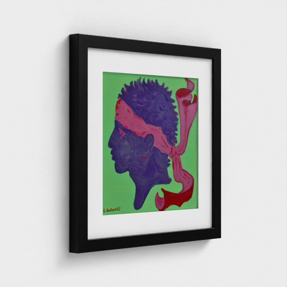 OREZZA!- Corsica Flag Pop Art Print on Paper | Art by Lau Costantini