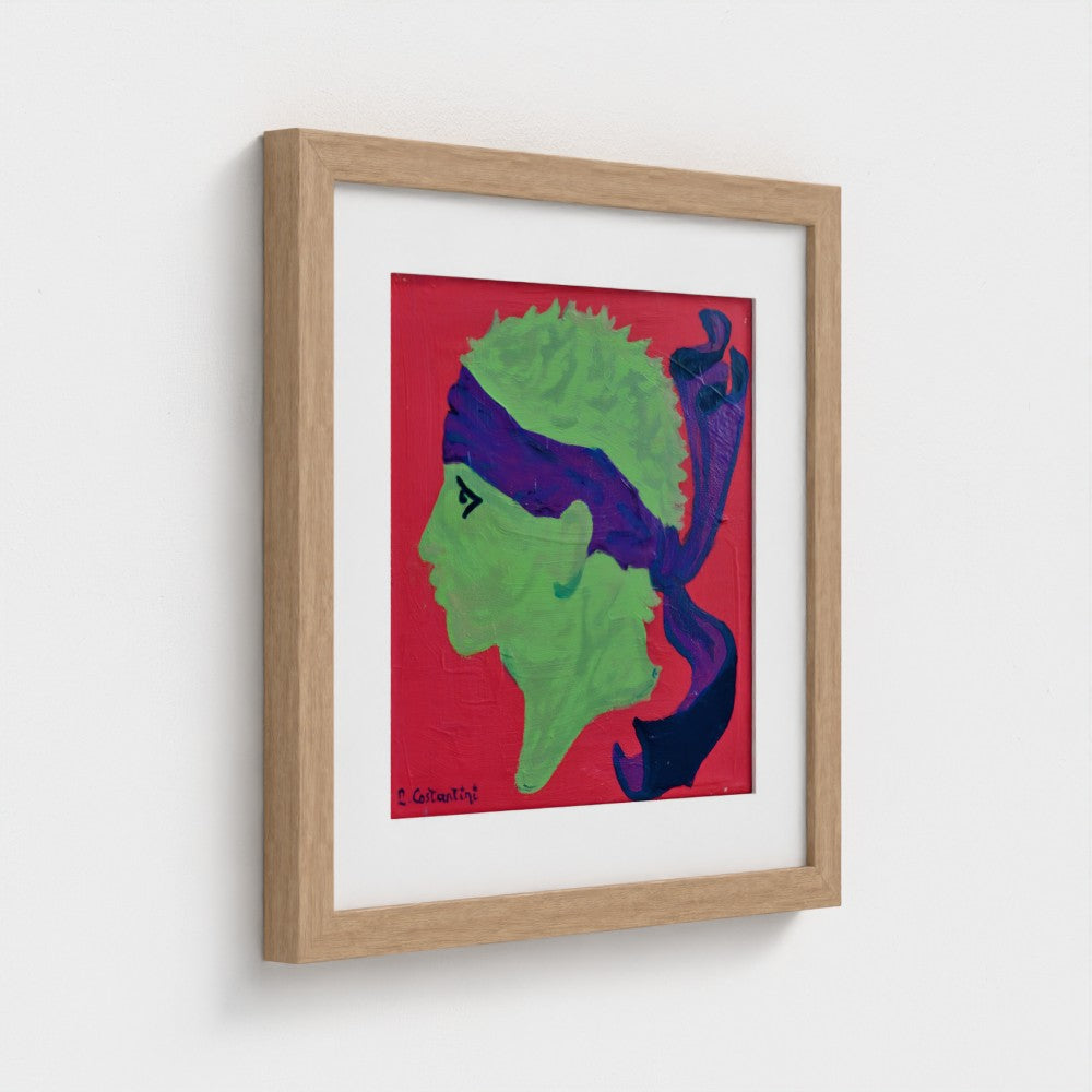 CASABIANCA!- Corsica Flag Pop Art Print on Paper| Art by Lau Costantini
