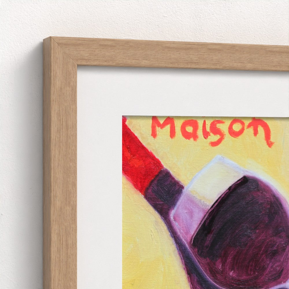 FAM! Pop Art Red Wine Print on Paper