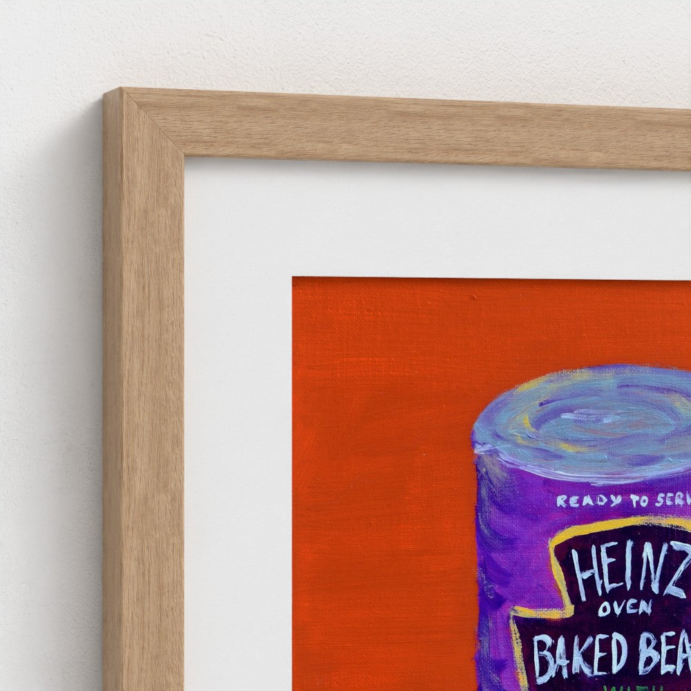 FULL OF BEANS!-Pop Art Baked Beans Print on Paper