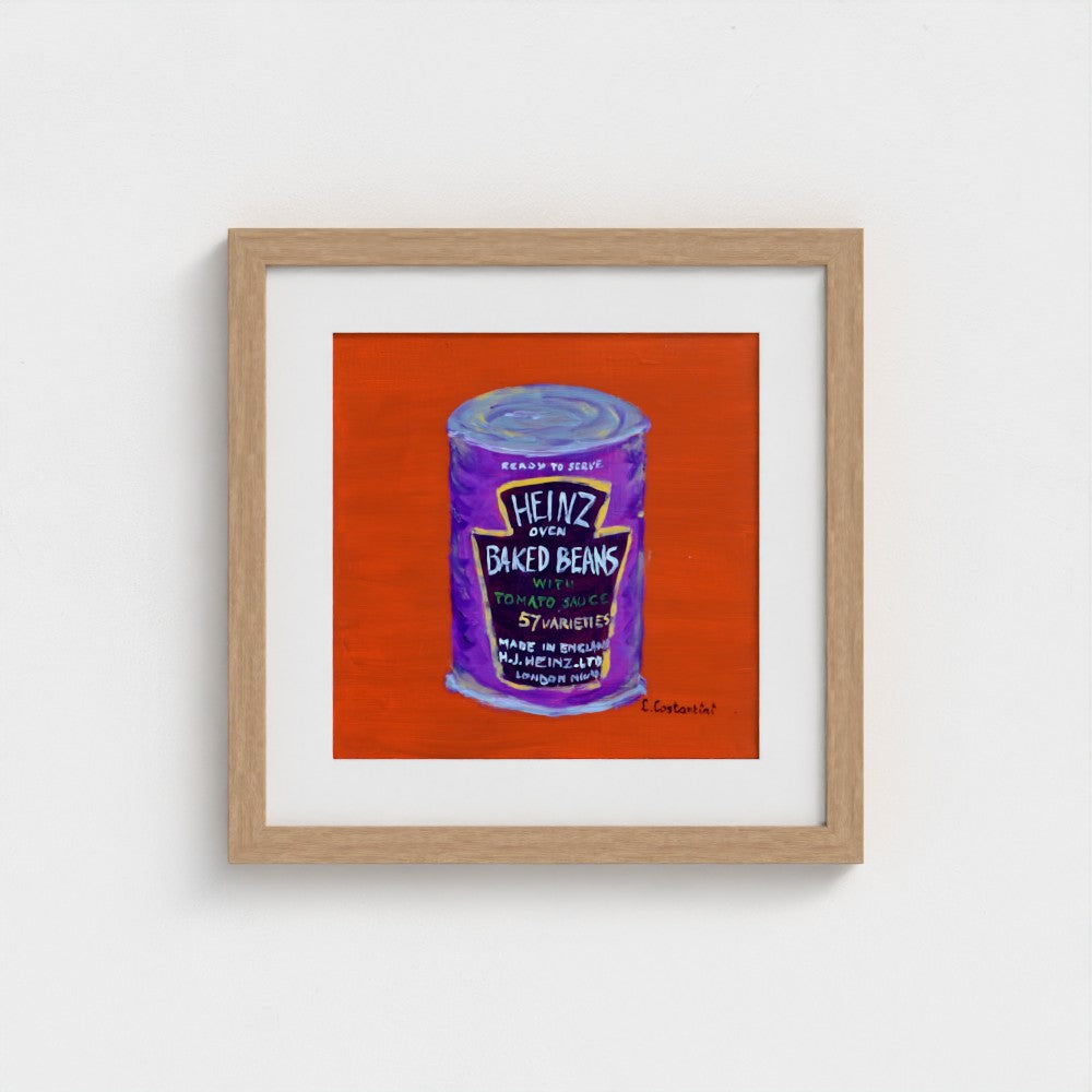 FULL OF BEANS!-Pop Art Baked Beans Print on Paper