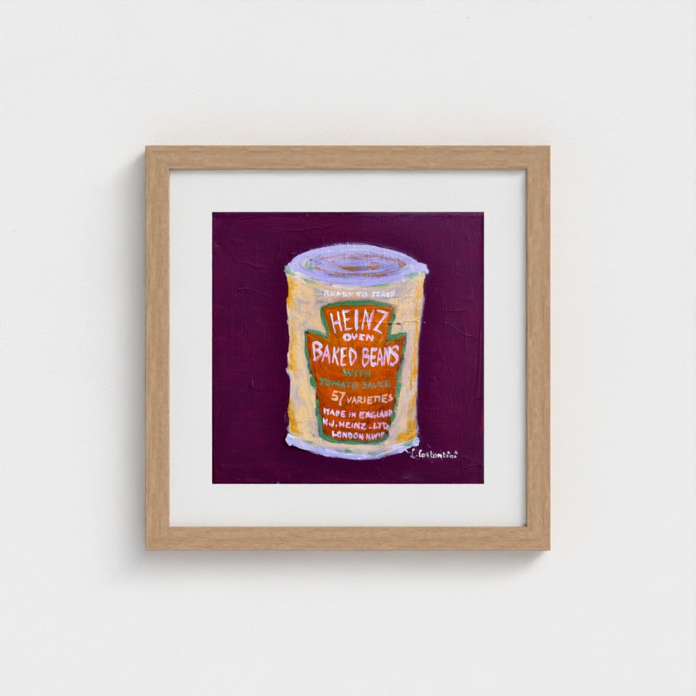 HOW MANY BEANS!-Pop Art Baked Beans Print on Paper
